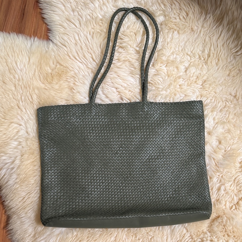 Italian leather tote